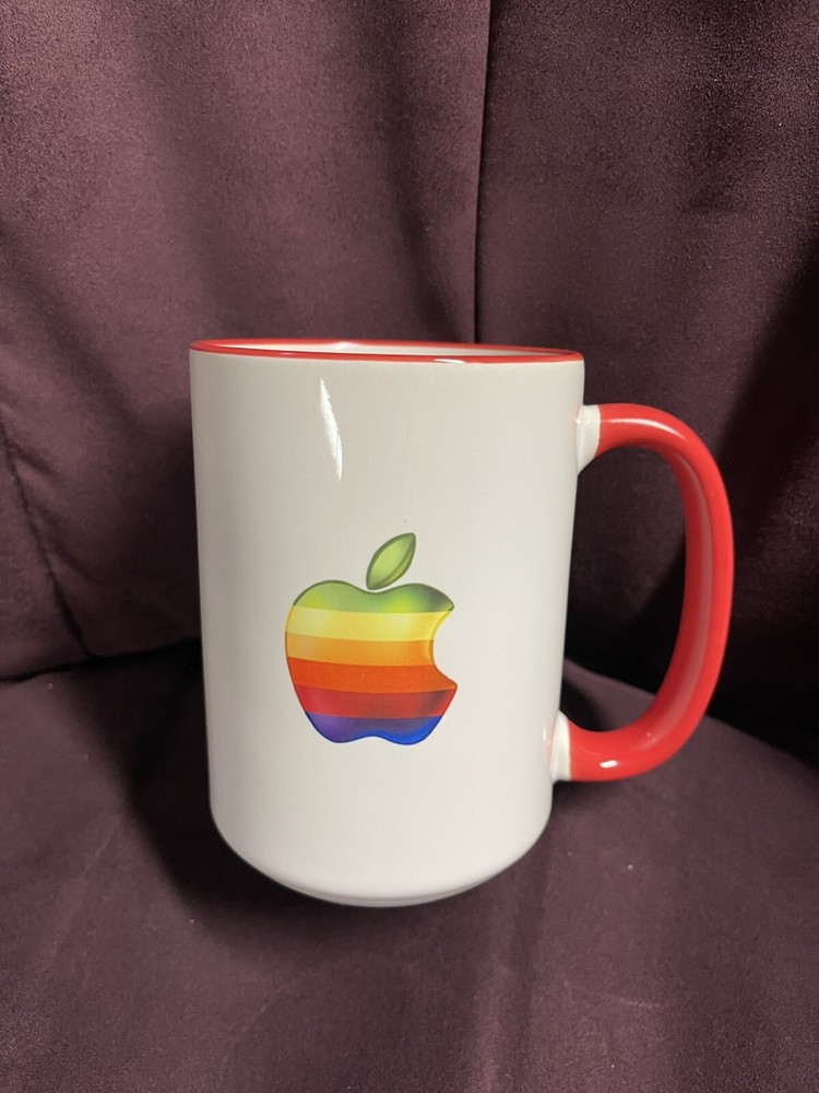 Colorful Apple logo mug 15 oz printed Apple Computer