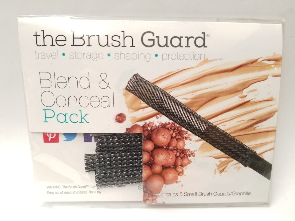 The Brush Guard Blend & Conceal Pack 8 Small Brush Guards/Graphite