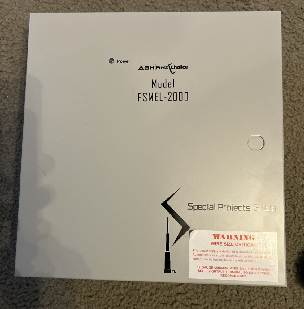 First Choice Power Supply Model No. PSMEL - 2000 (SP-2000 - Power Supply)