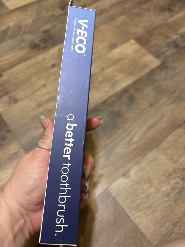 V-Eco Toothbrush 2Replaceable Brush Head System New Sealed