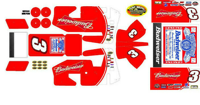 1RC SPRINT WRAP CUSTOM BUD THEME DECAL KIT