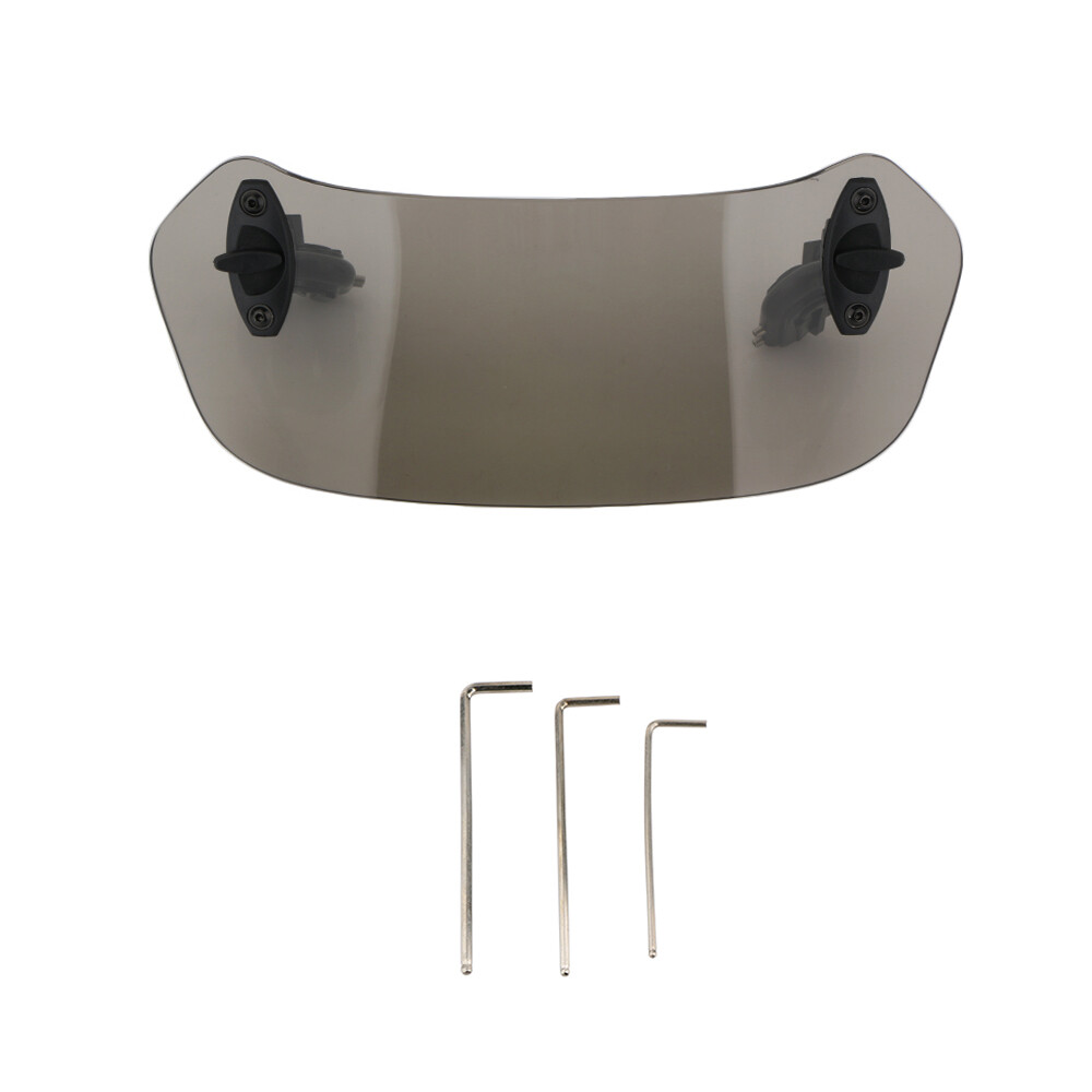 Universal Motorcycle Adjustable Clip On Windshield Extension Spoiler Deflector