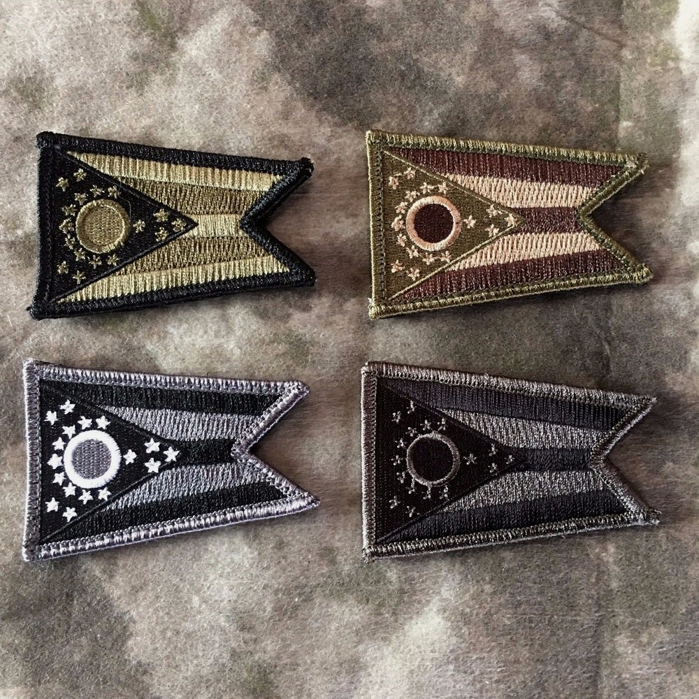 Subdued OHIO State Flag Patch
