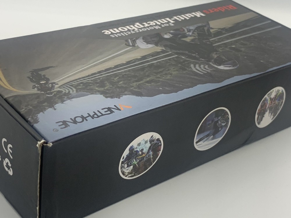 VNetphone V6c Riders Multi-interphone for Motorcyclists Bluetooth 2 Pack