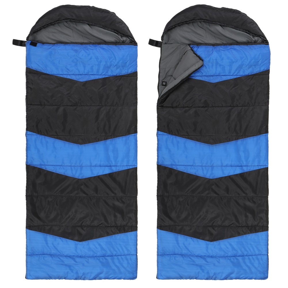 Rectangular Heated Sleeping Bag, Waterproof Compact Envelope Sleeping Bag