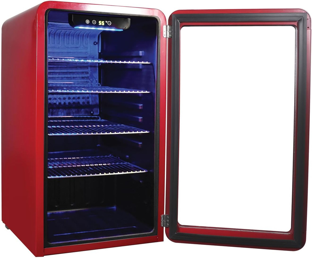MCB34CHR Beverage Cooler, Red
