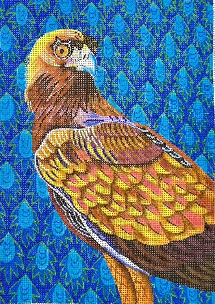 Needlepoint Handpainted Danji Eagle 6x9
