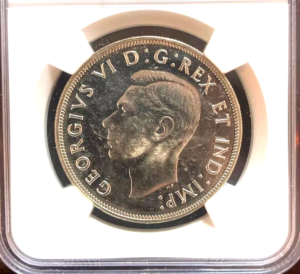 1946 Canada Silver Dollar - NGC MS62 - George VI