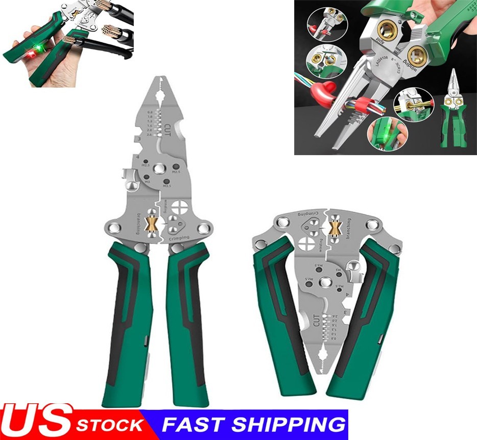 Home Multi-Function Wire Stripper Tester​​ Foldable Plier with Voltage Tester