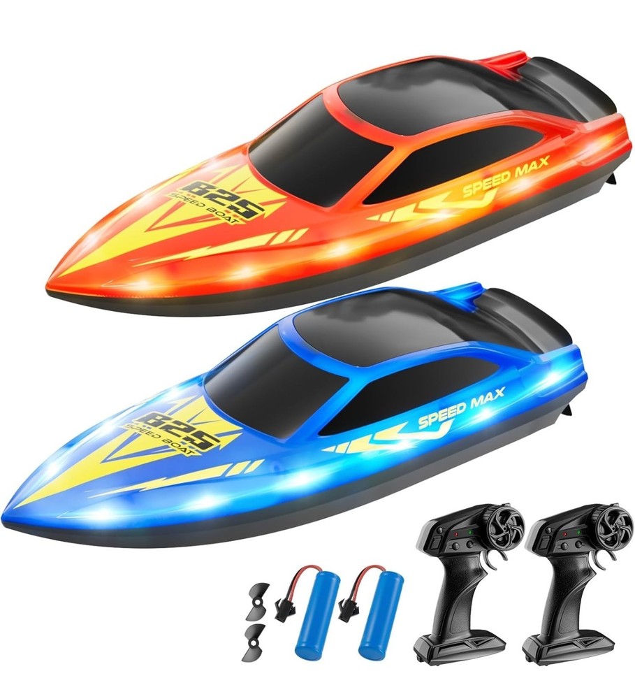 Remote Control Boat for Kids (Red & Blue)