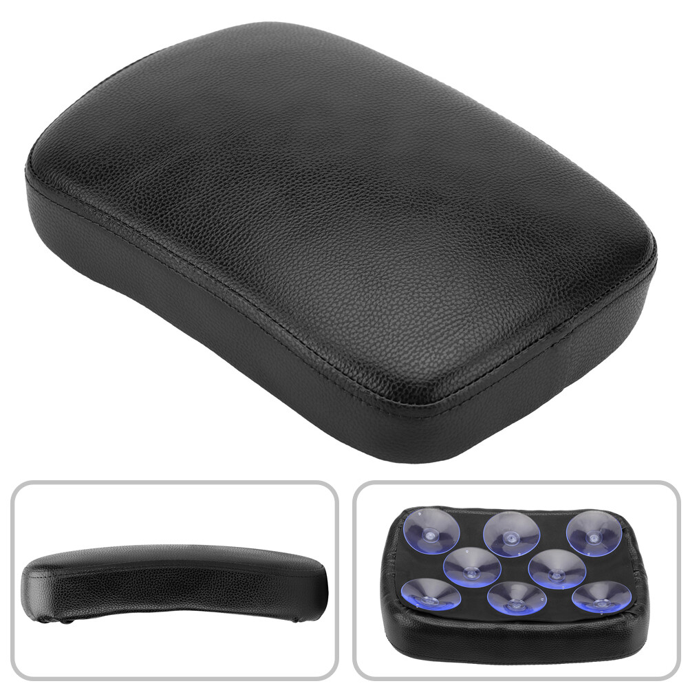 Motorcycle Rectangular Pillion Passenger Pad Seat 8 Suction Cup Pad For Harley