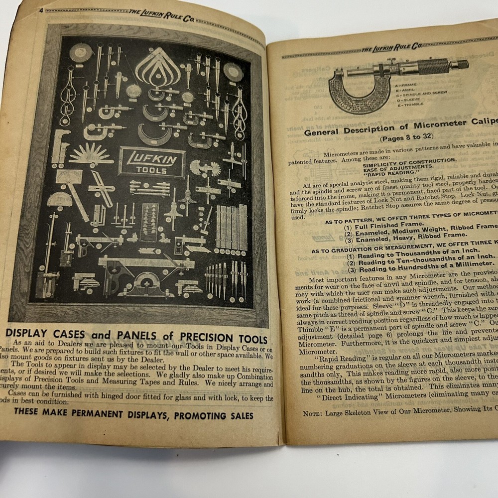 LUFKIN PRECISION TOOLS - Standard of Accuracy - Catalog no. 7