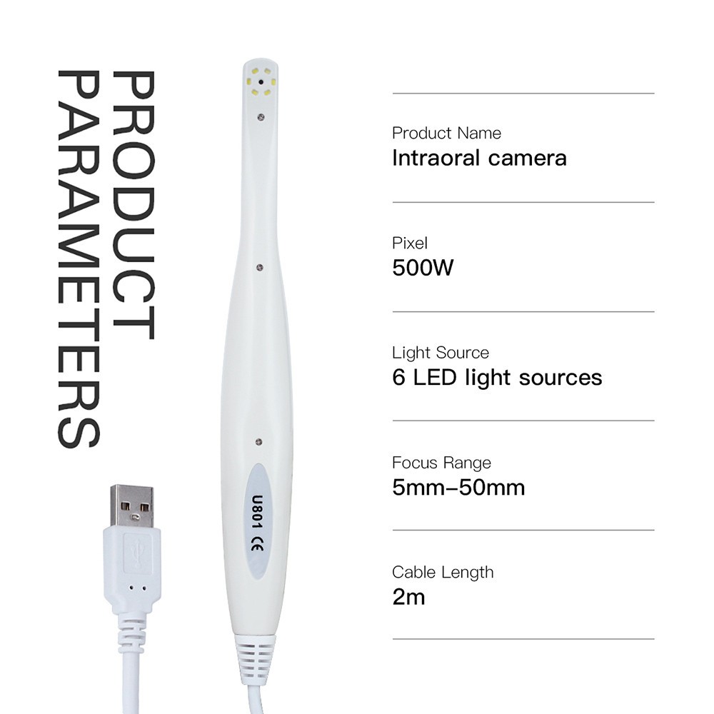 SOLARCAM 1080P USB Intraoral Camera with Software - White