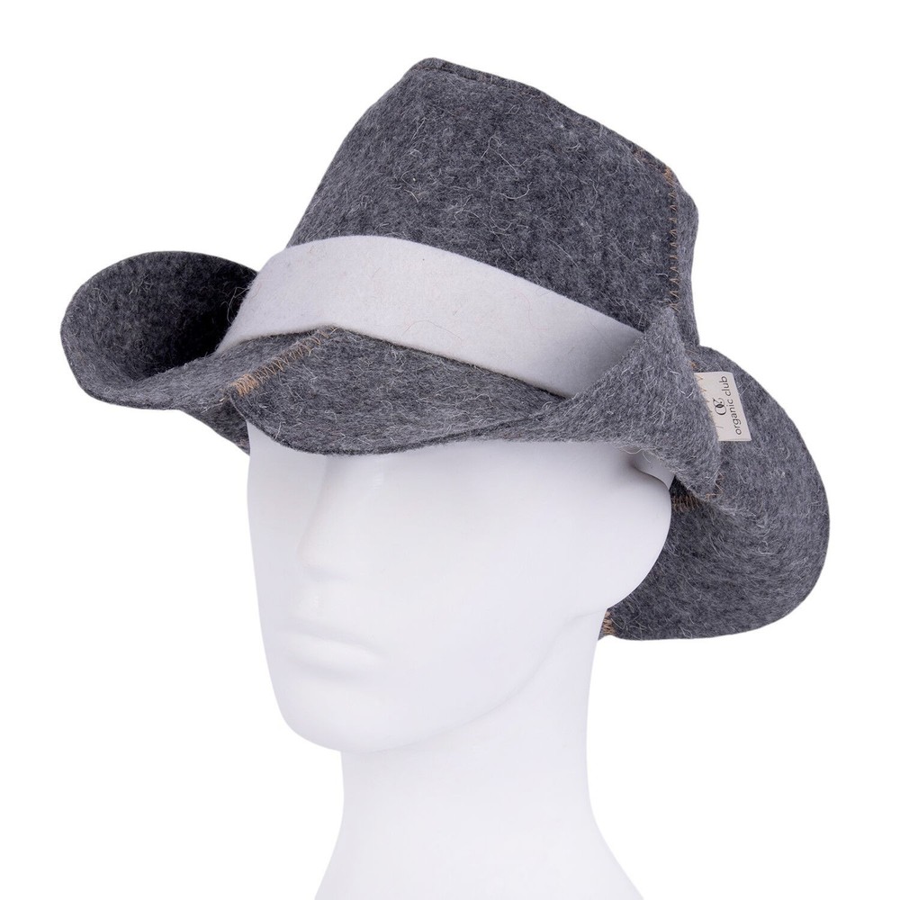 Cowboy Hat Sauna Hat Russian Banya Wool Blend Hat Шапка для Бани