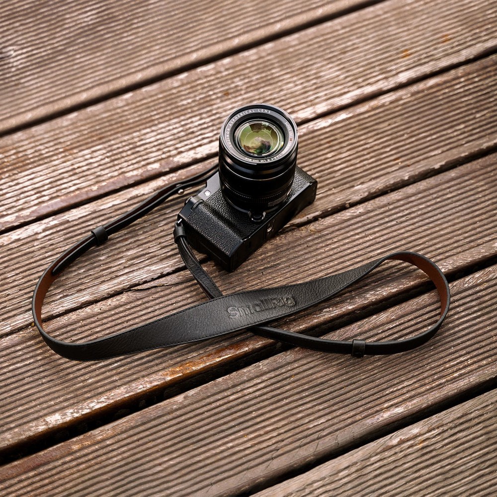 SmallRig Universal Leather Camera Shoulder Strap, Black