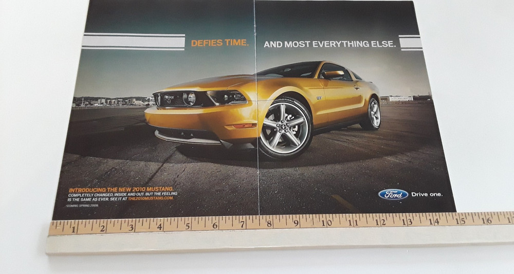 2010 MUSTANG GT ORIGINAL 2 PAGE AD
