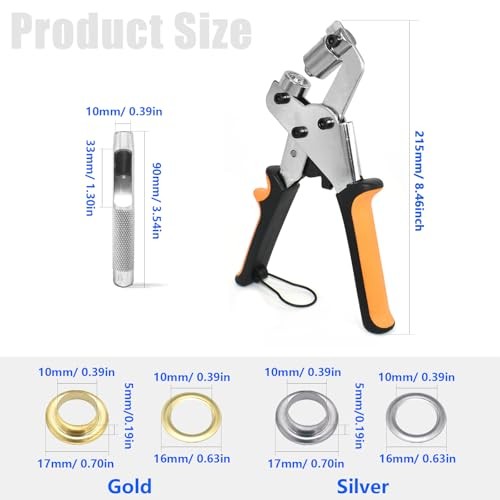 Heavy Duty Grommet Tool Kit with Eyelets