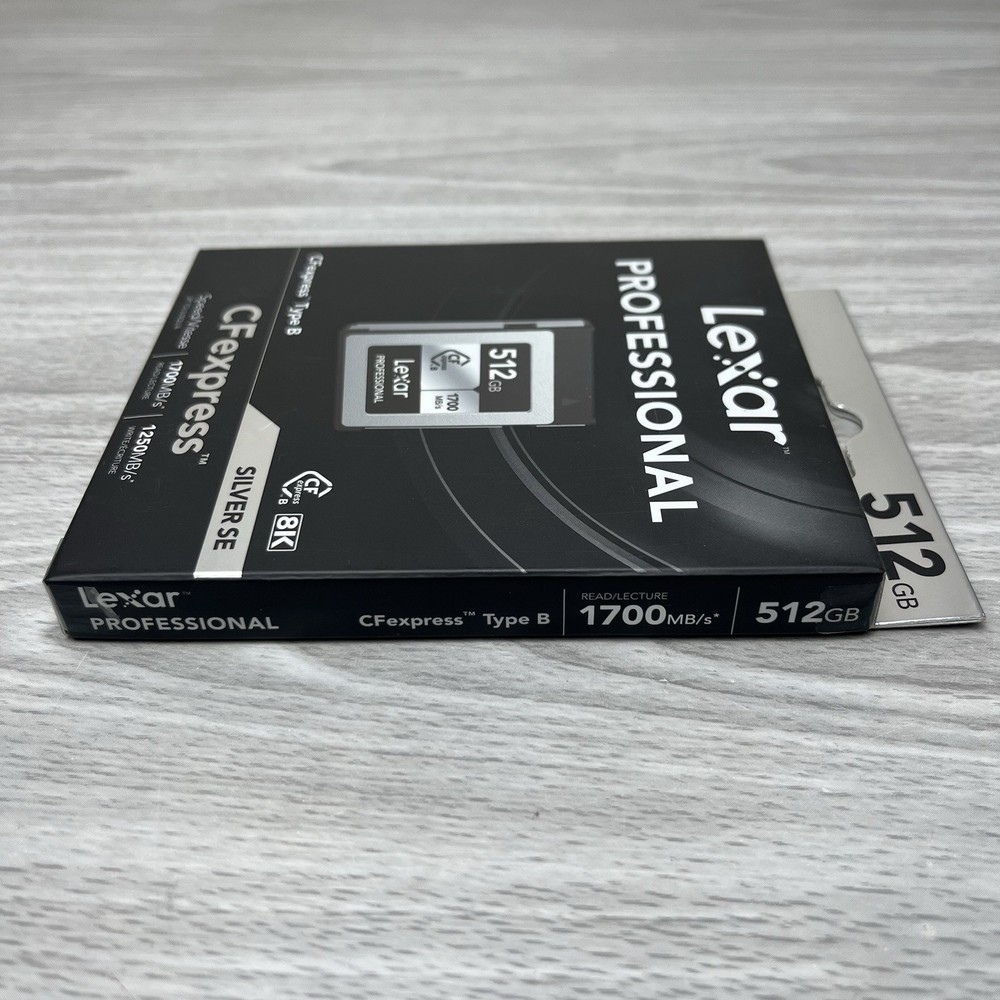 Lexar 512GB Professional Silver SE CFexpress Type B 512GB, Silver/Black