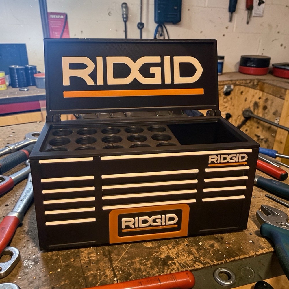 Ridgid Workbench Toolbox Pen Holder – Tool Box Organizer for Desk