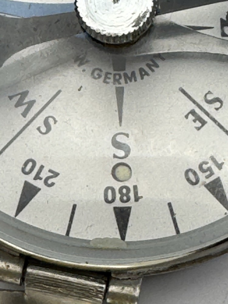 Vintage Edge Mark Compass West Germany Metal 1.75"