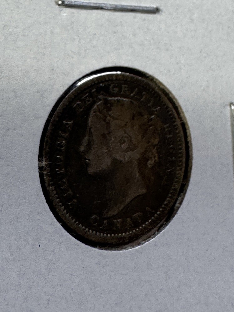 1901 Canada 10 Cents Silver Coin