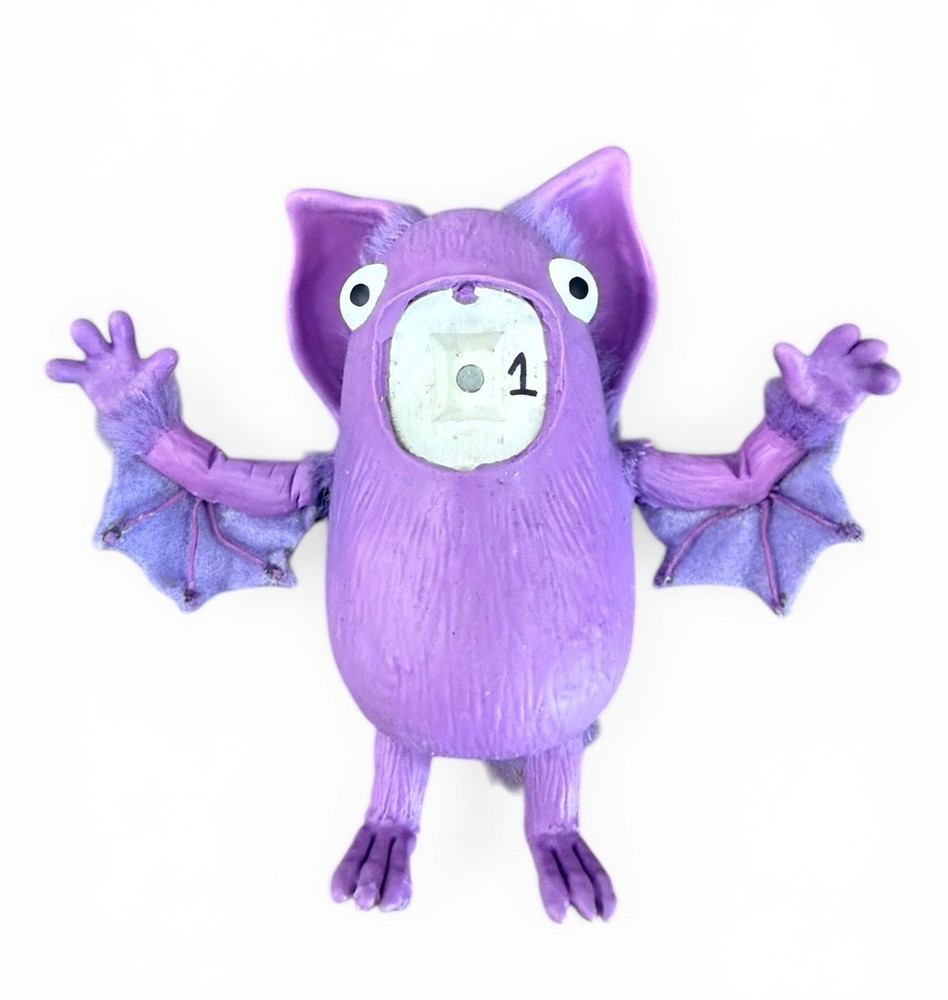 Norman Picklestripes TV Screen Used Bat Stop Motion Puppet, Faceplates & Blinks