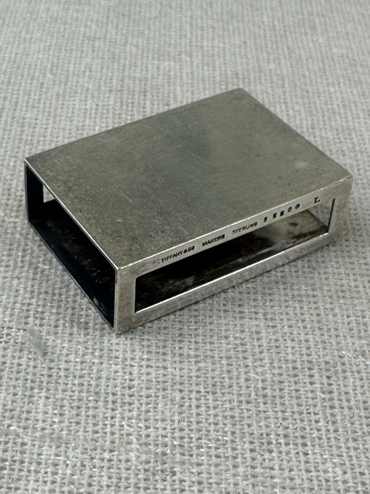 Sterling Silver Authentic Tiffany & Co Small Matchbox Cover L#2