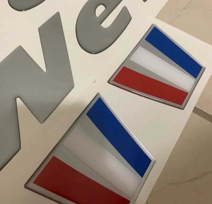 WELLCRAFT BOAT SIDE DECALS 3D DOMED RAISED