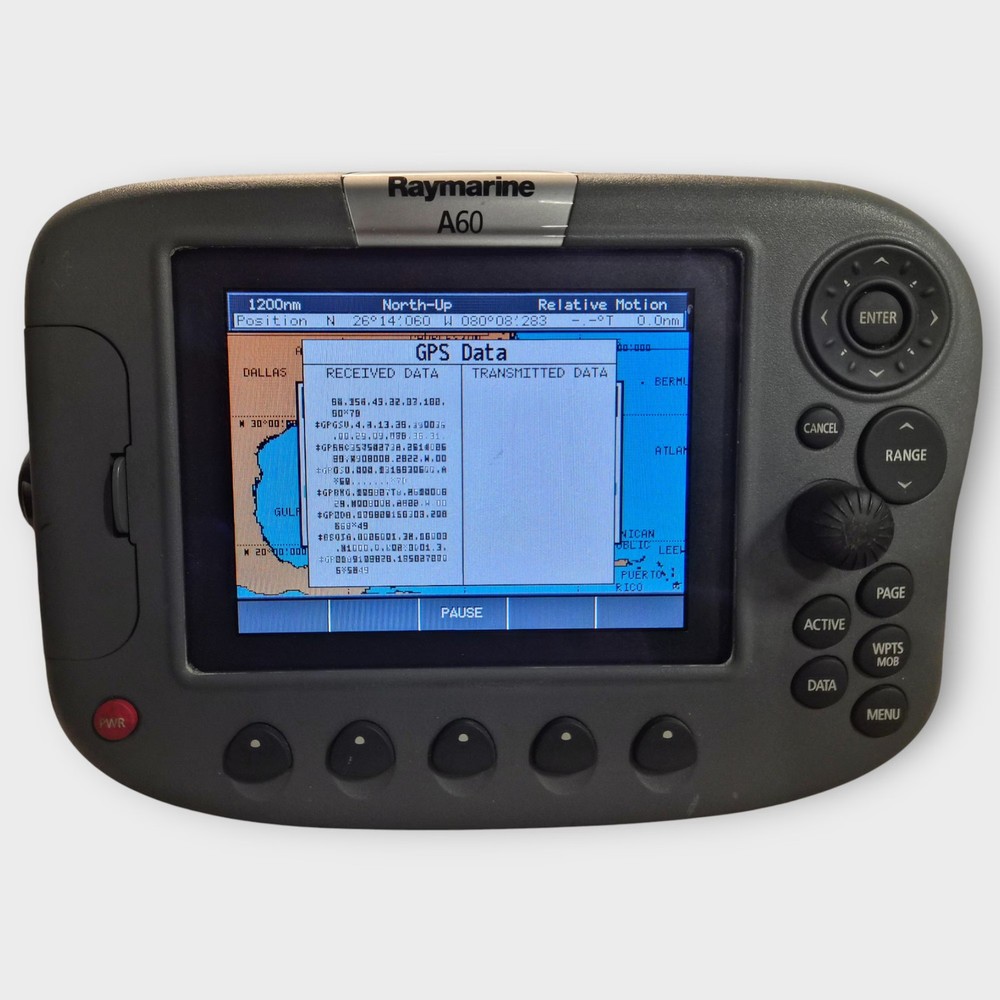 Raymarine A60 Multifunction Chartplotter/Sonar Display --E33026-- Fully Tested