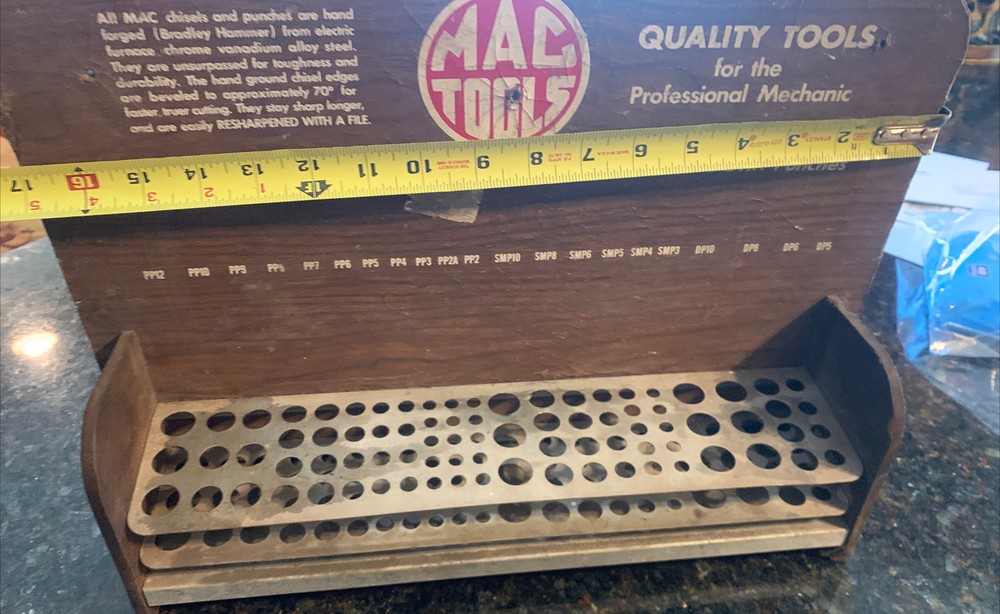 Vintage MAC TOOLS Punch Display Holder