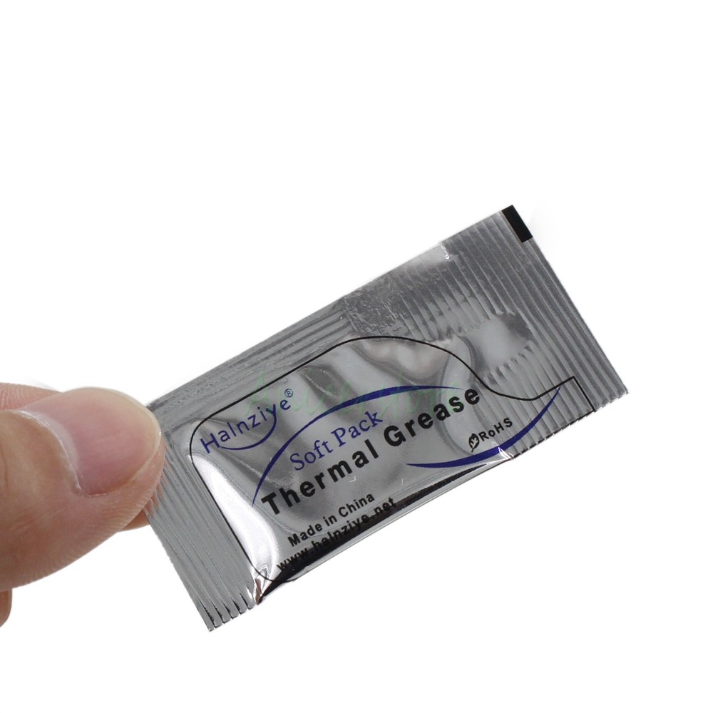 10pcs Silver Soft Pack Silicone Thermal Compound Grease Paste For CPU IC GPU LED
