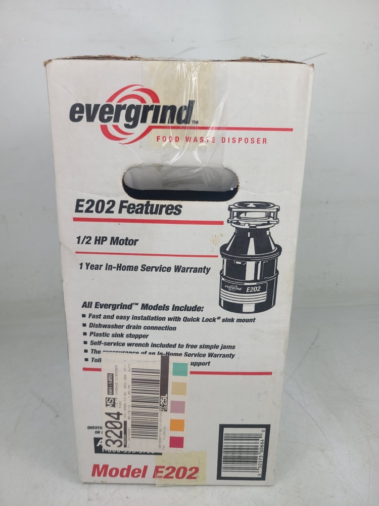 (NEW) Evergrind E202 Insinkerator 75951 1/2 HP Garbage Disposal