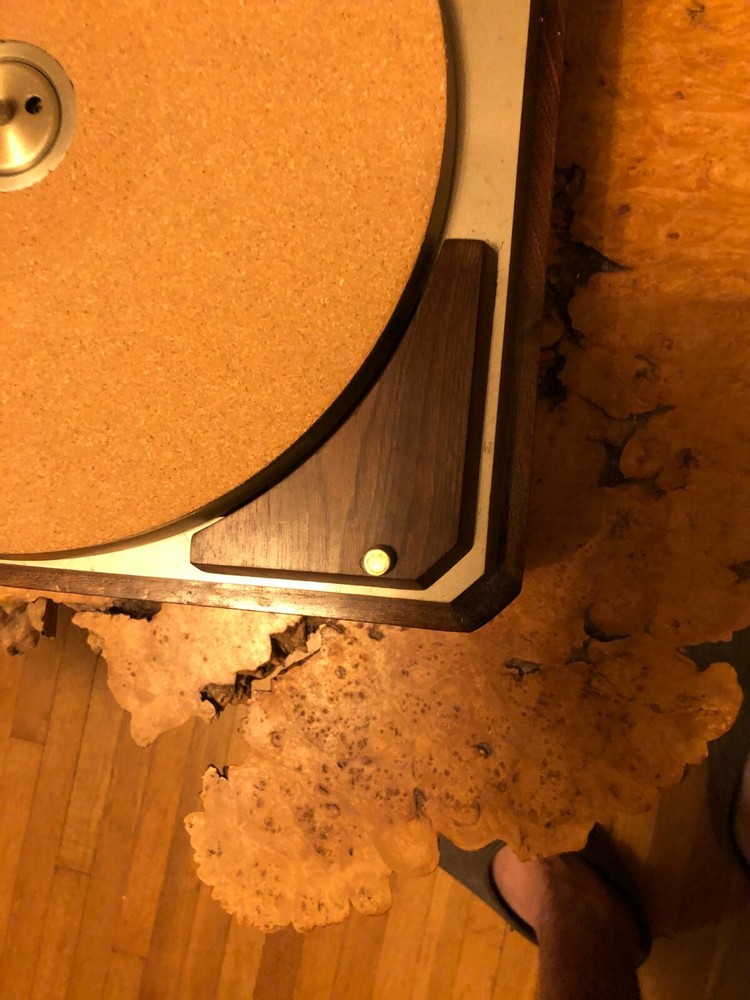 Empire 598 or 698 Turntable Motor Cover Solid Black Walnut