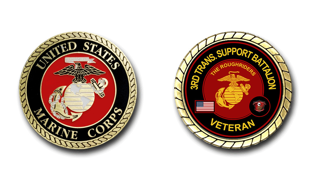 3rd Transportation Support Battalion Challenge Coin Officially Licensed