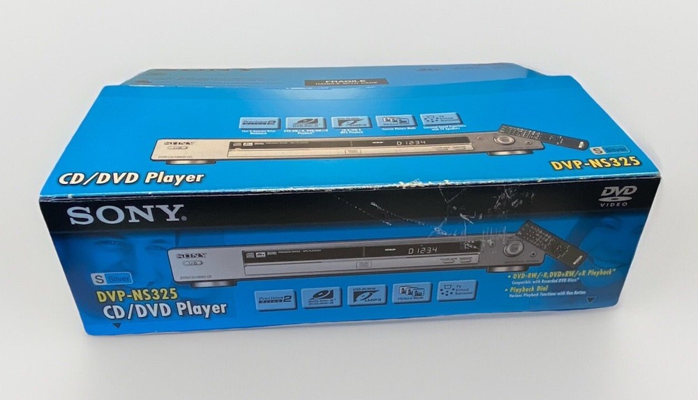 Sony DVP-NS325 Silver CD / DVD Player With Original Box *VIDEO*