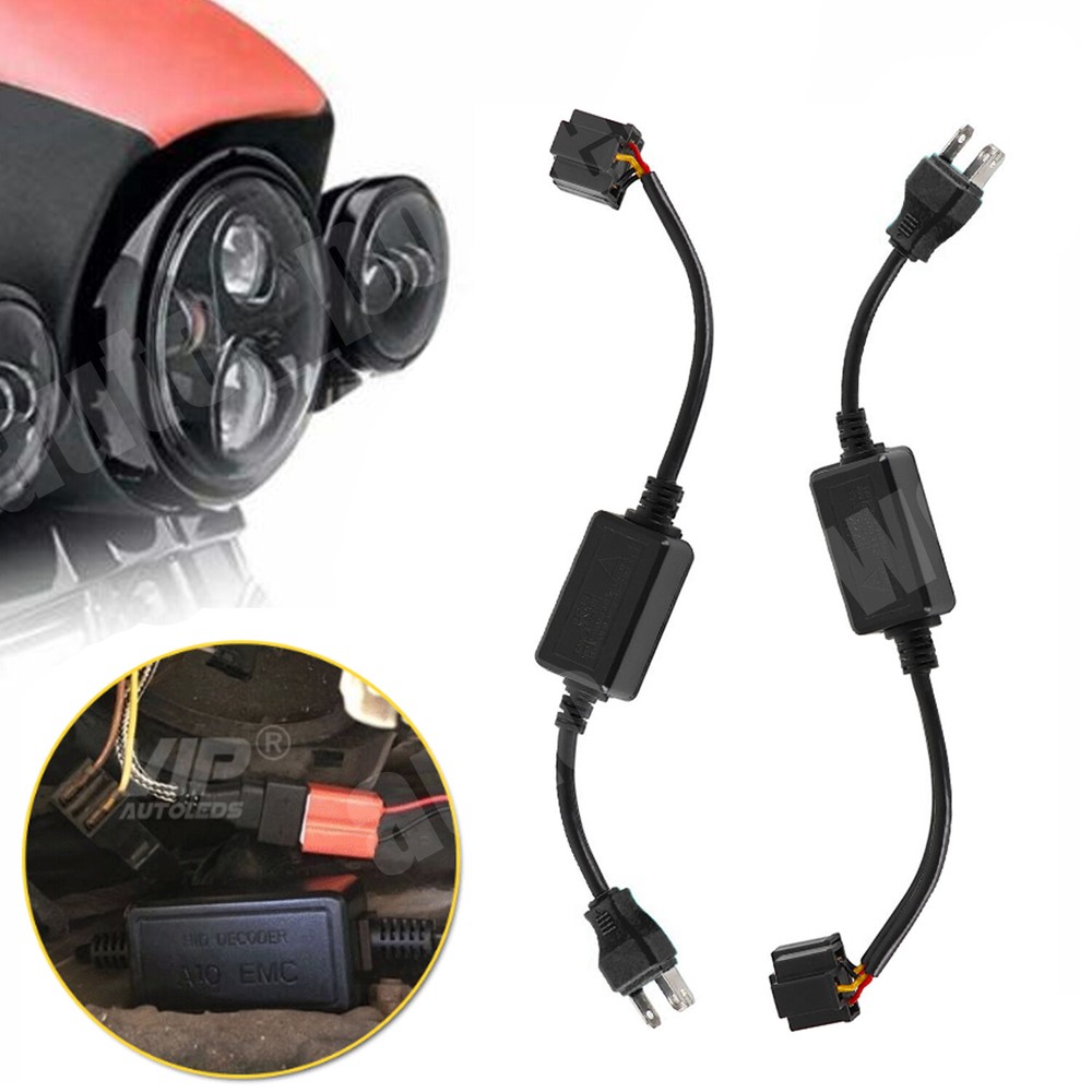 H4 9003 Headlight Canbus LED Decoder Error Free Anti Flicker Load Resistor 2Pcs