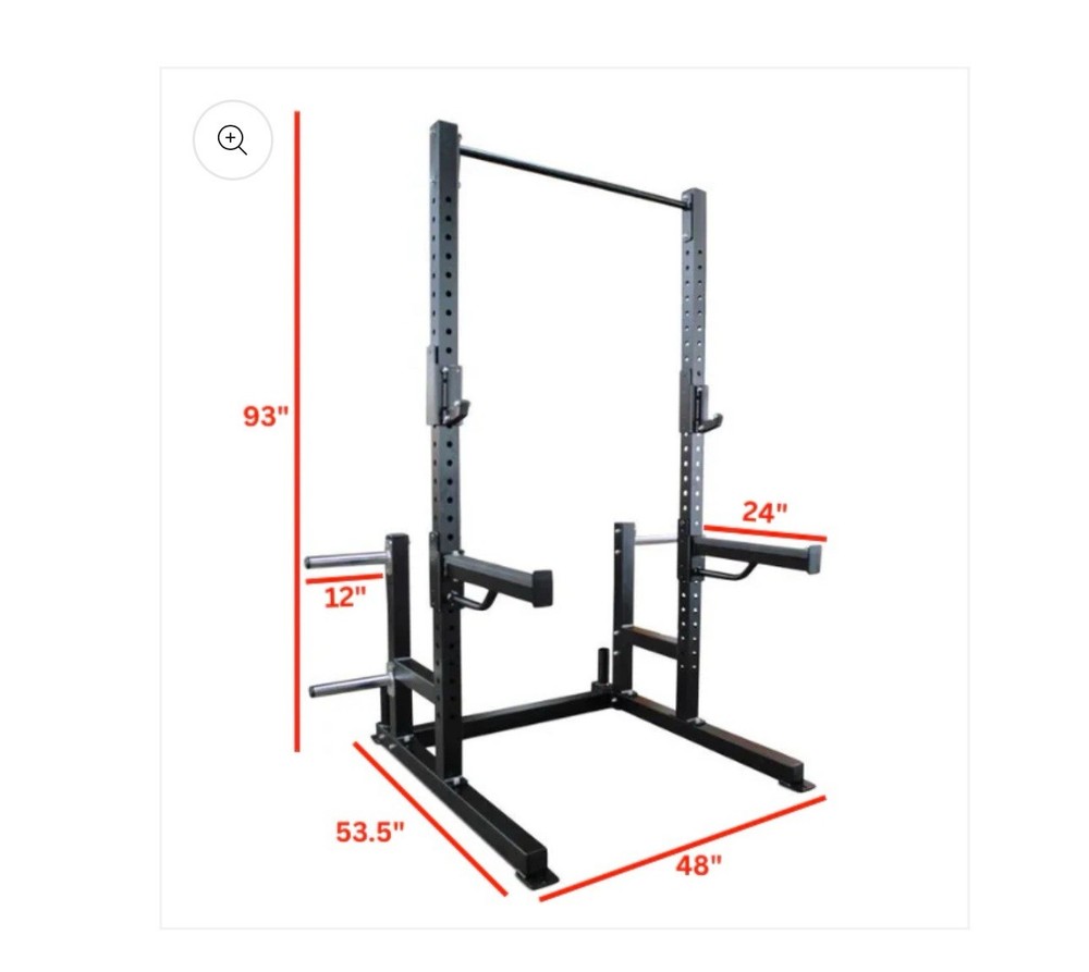 DELUX SQUAT RACK Multi-Functional Power Cage with Pull-Up Bar *DELIVERY AVAIL*
