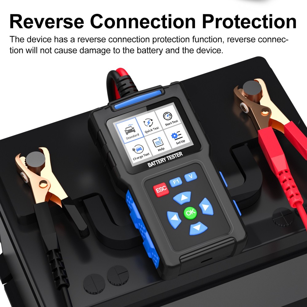 Car Battery Tester 12V 24V Load Tester Charging Cranking Analyzer System Tool