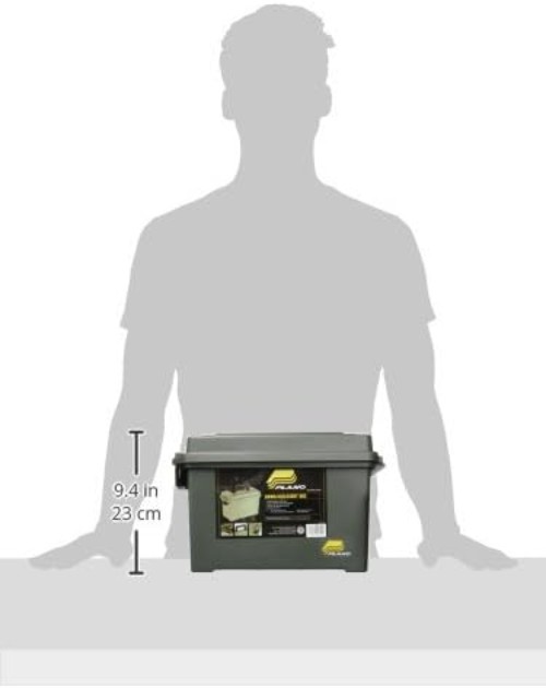 Water-Resistant Field Ammo Storage Box with Durable Plastic Construction