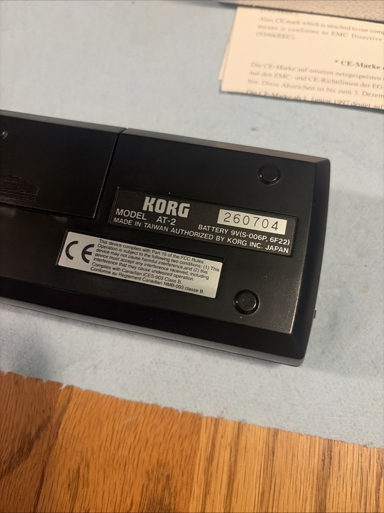 KORG AT-2 Auto Chromatic Tuner with Original Packaging