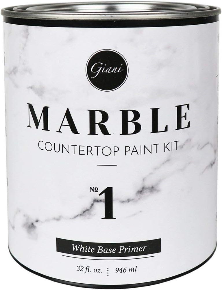 Marble Countertop Paint- Step 1 White Primer (32 Fl. Oz.)