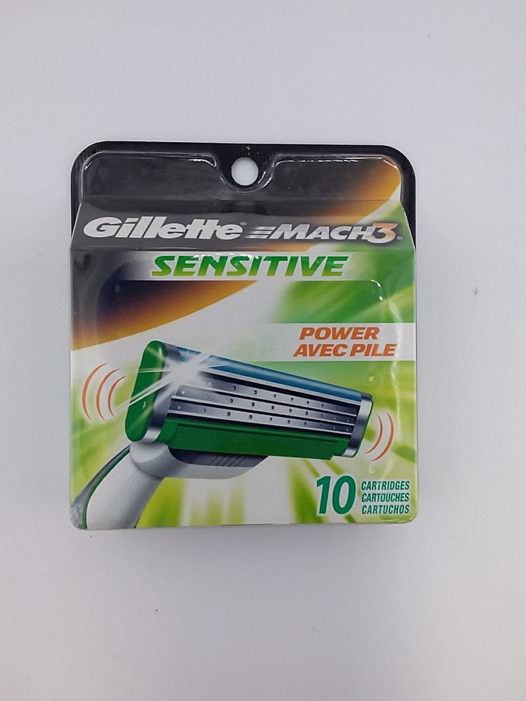 Gillette Mach 3 Sensitive Power 10 Refill Cartridges