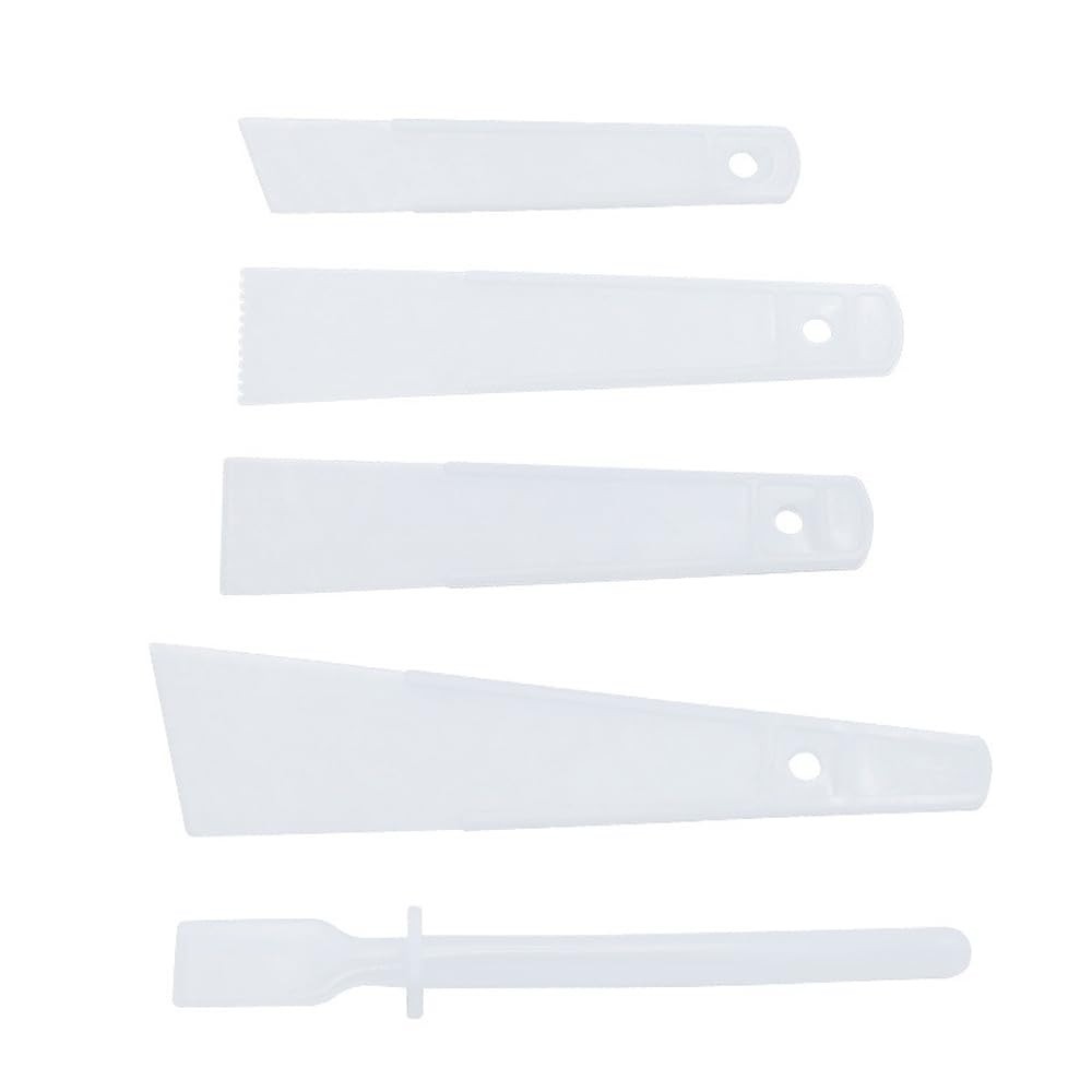 5 Pack Glue Spreader Plastic Glue Smear Plate Scraper Sticks Applicator Tool for