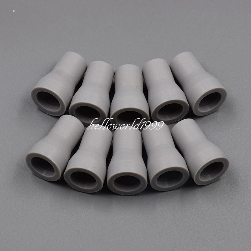 10 Pcs Dental Saliva Ejector Weak Suction Rubber Snap Tip Adapter Replacement