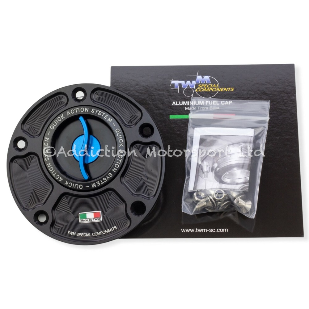 TWM Keyless Quick Release Action Blue Fuel Cap for Ducati 996 - TDPR.01.B