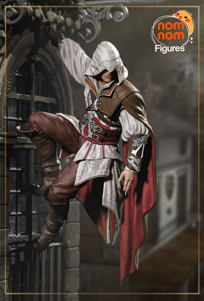 Ezio Auditore 3D Printed Figure,  Master Assassin Statue, Unpainted