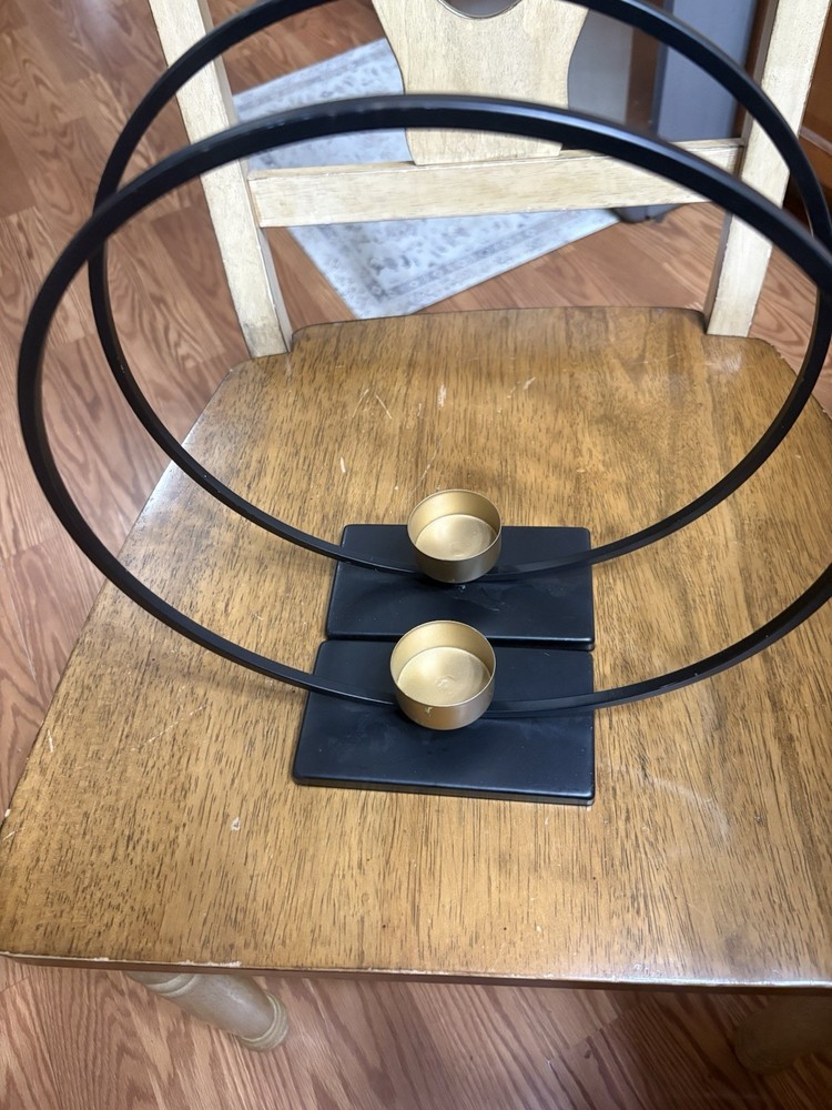 Black Gold Candle Hol