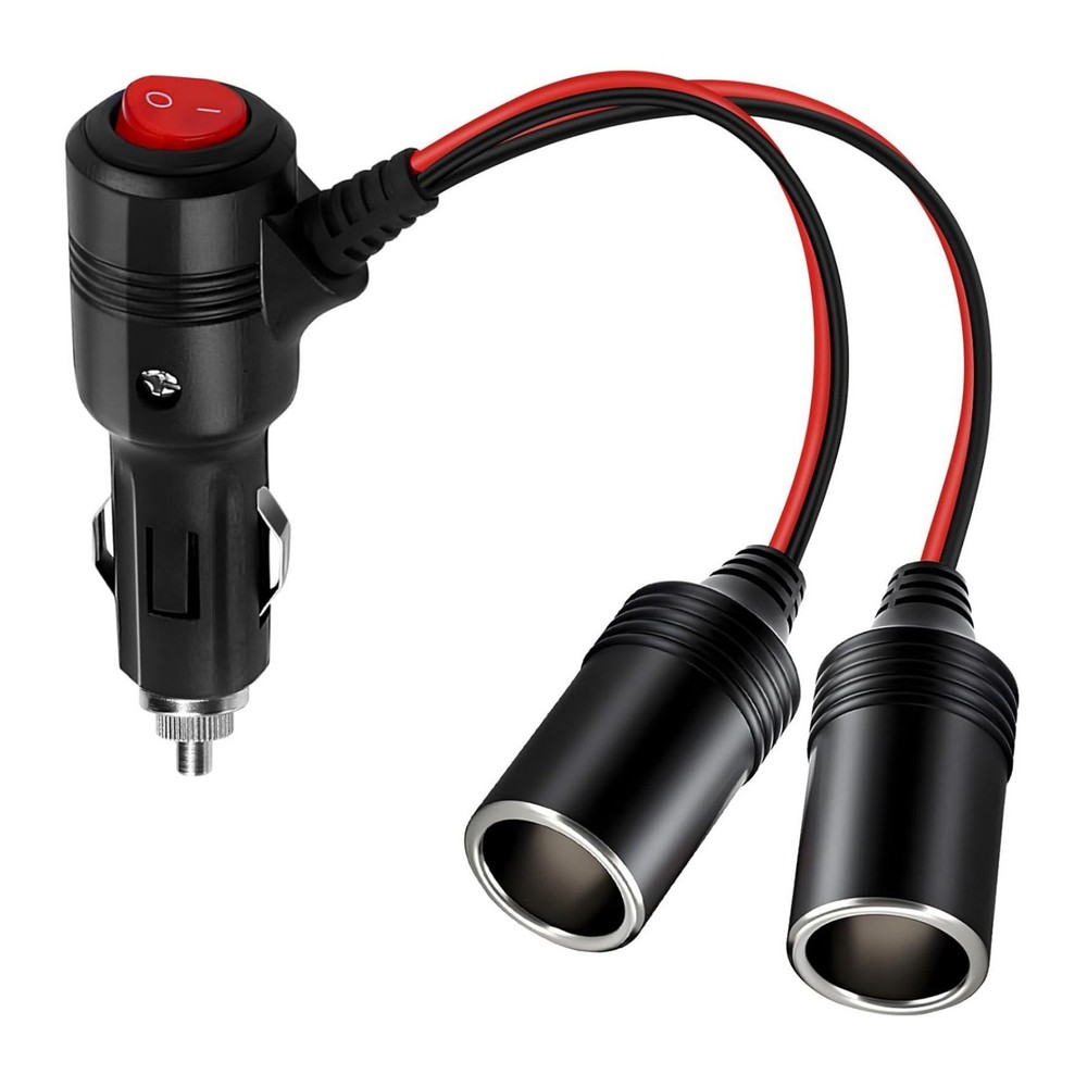 12-24V 10A Input/Output Universal Car Cigarette Lighter Splitter Adapter