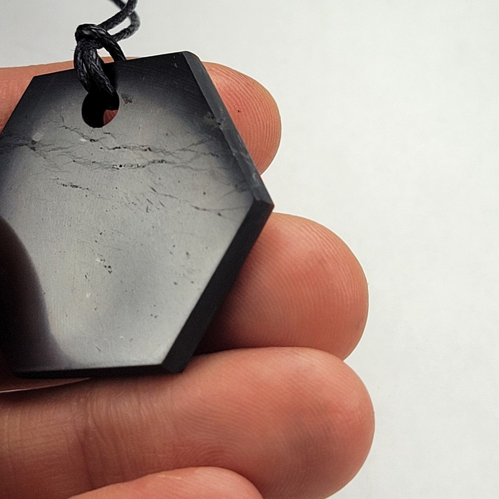 Shungite World Shungite Pendant Hexagon