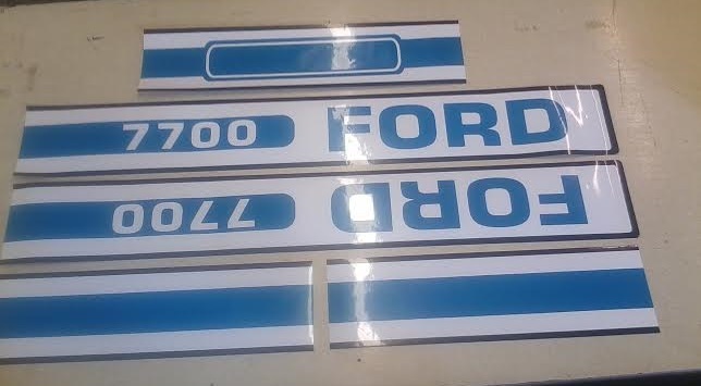 Ford 7700 Hood Decals